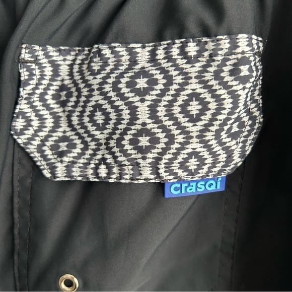 Crasqi Black 5” Swim Trunks Shorts - Picture 4 of 12